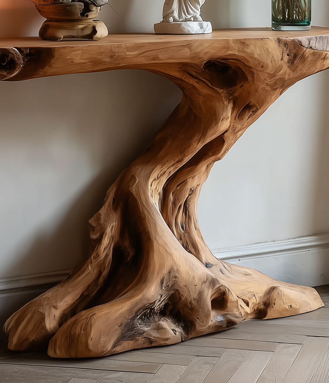 Rustic Wooden Console Table – Reclaimed Entryway Table, Modern Farmhouse Side Table