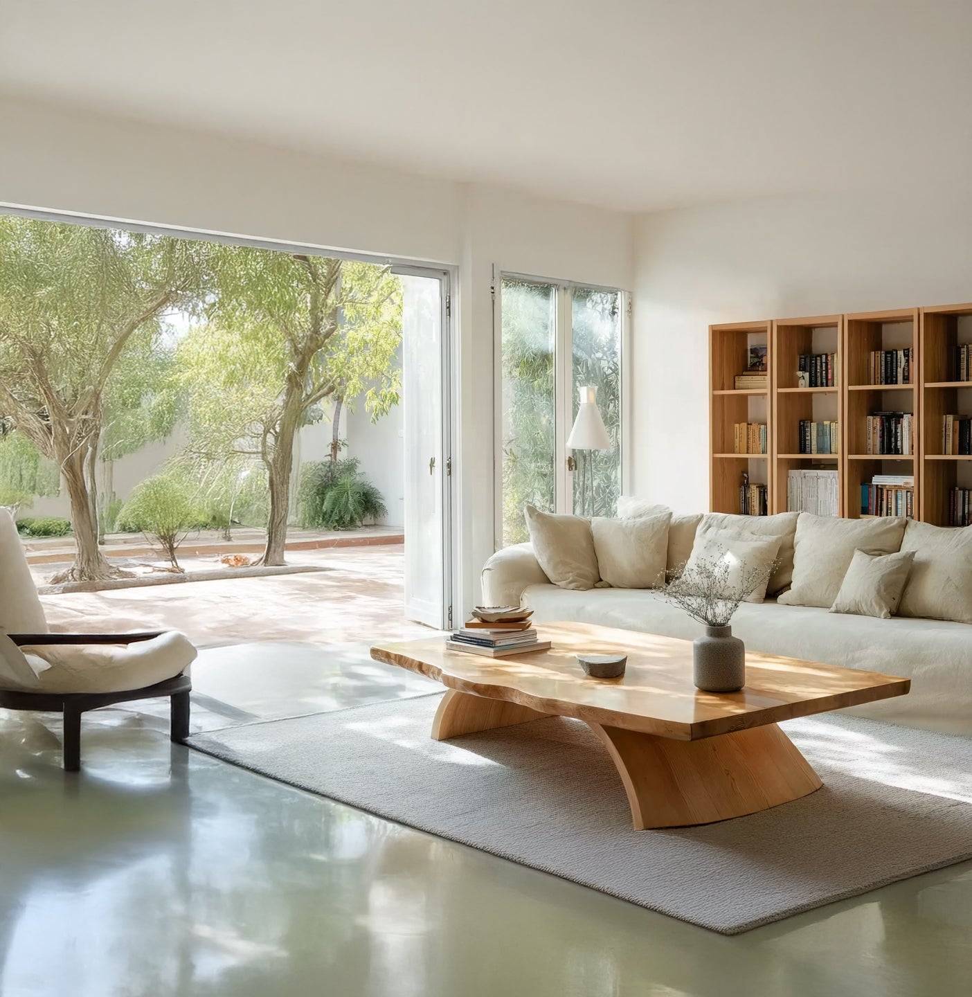 Rustic Wooden Coffee Table – Solid Handmade Farmhouse Decor, Living Room Accent