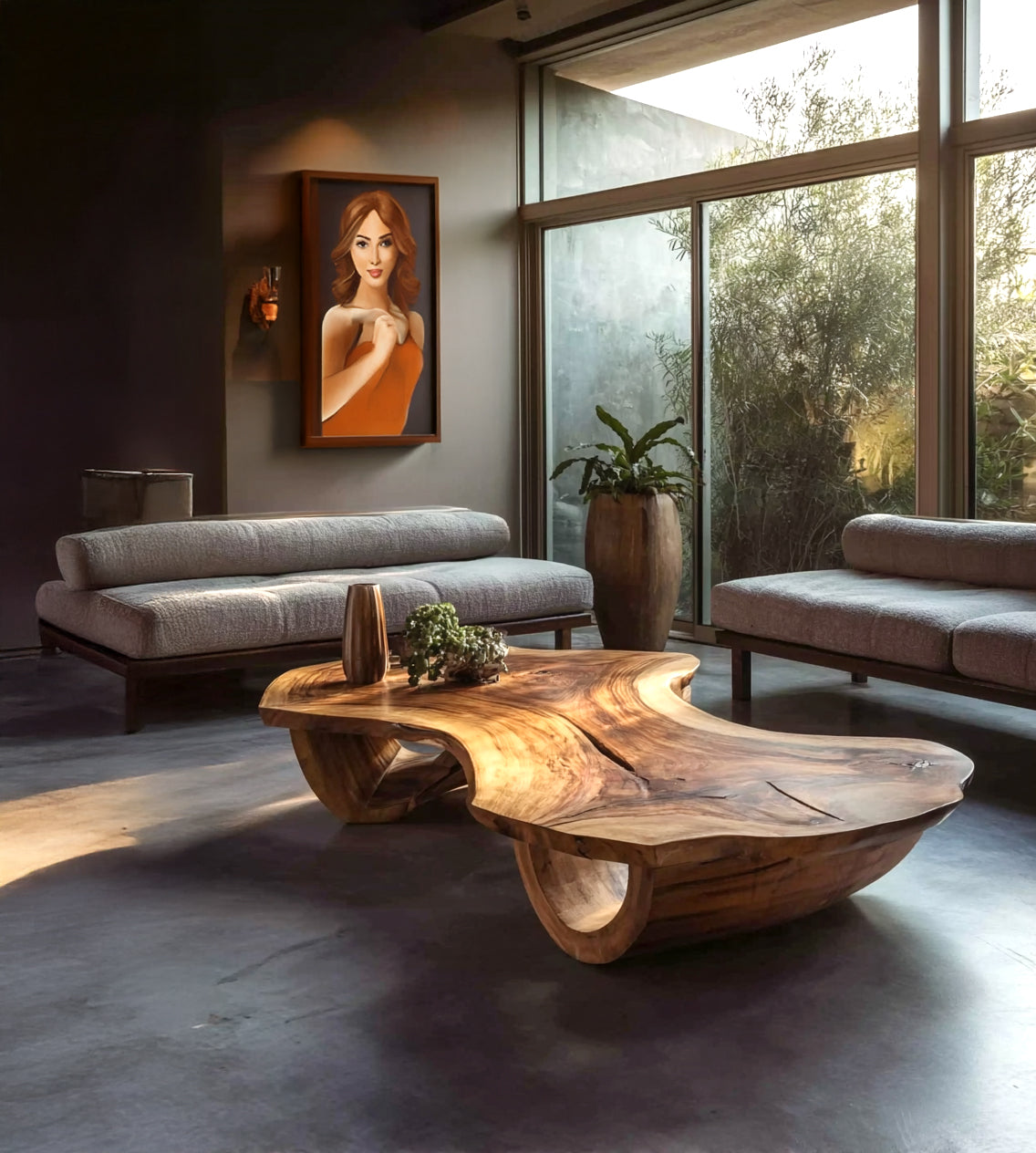 Rustic Reclaimed Wood Coffee Table with Shelf – Handmade Farmhouse Barnwood Furniture