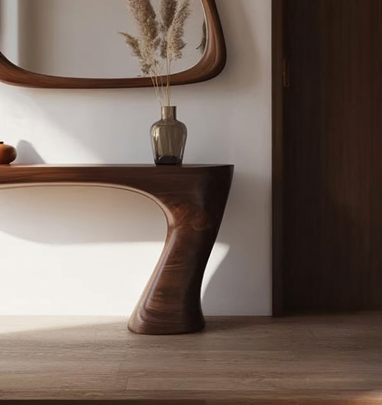 Console en Bois Massif Naturel – Table d’Entrée Rustique Fait Main