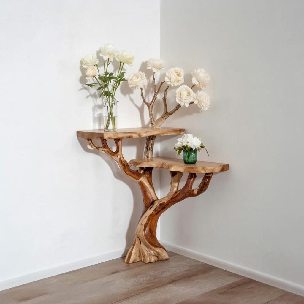 Handcrafted Console Table – Rustic Charm Meets Modern Functionality